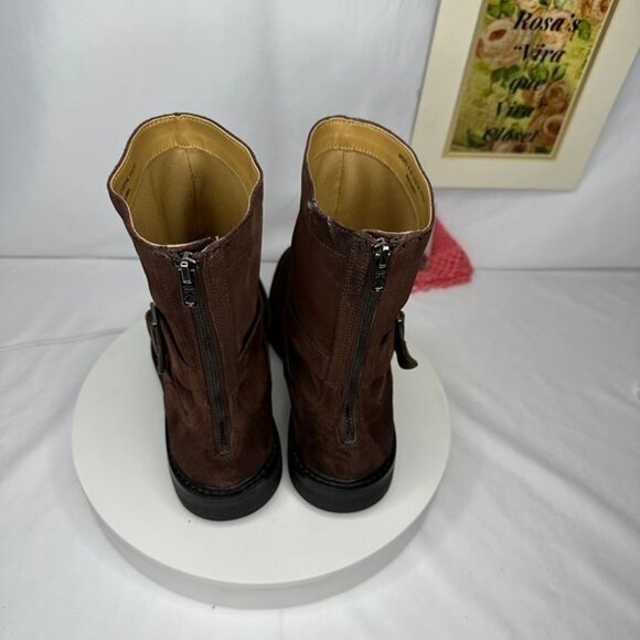 Cole Haan Marshal Chestnut Suede Boots Size 9M - Picture 4 of 14